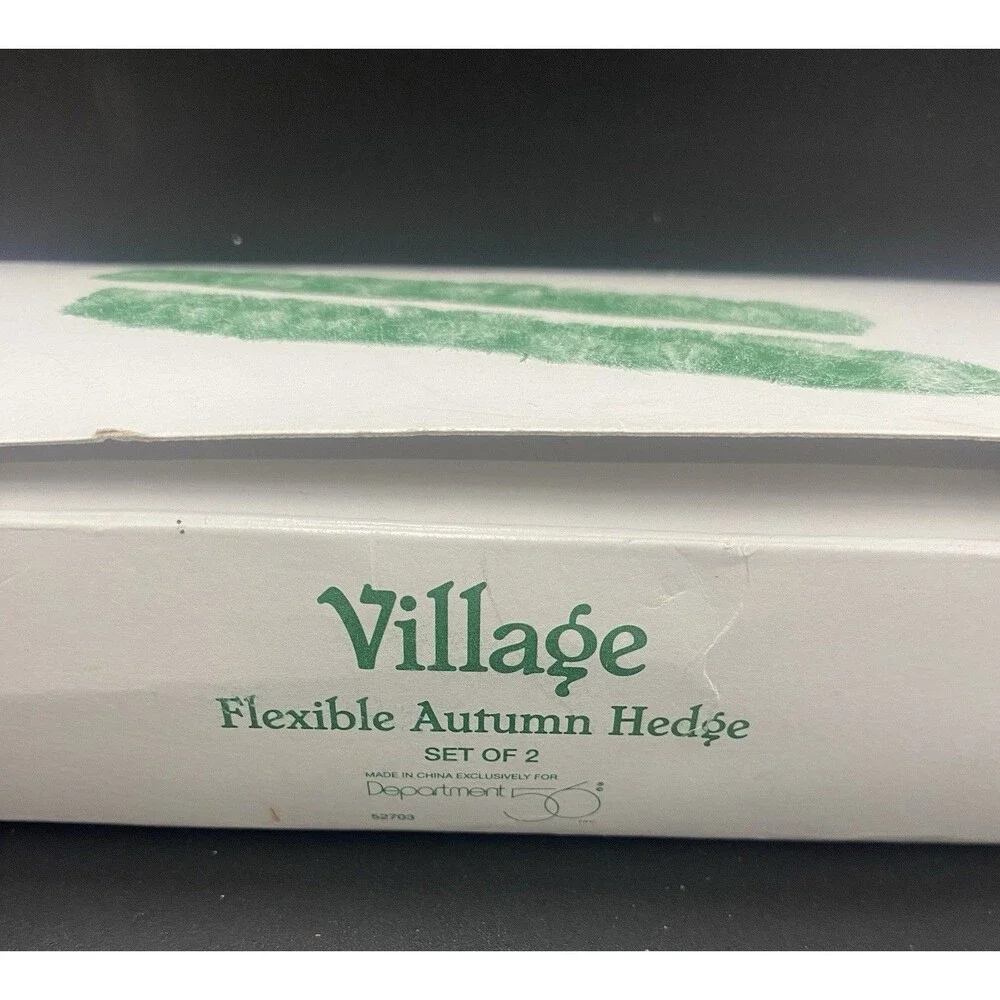 Dept 56 Flexible Autumn Hedge 52703 Sisal Tree Fall Village Halloween Town NIB
